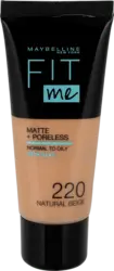 Fit Me Matte & Poreless fond de ten 220 Natural Beige
