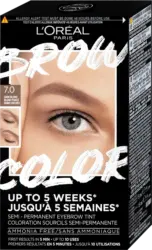 Kit colorare semi-permanentă pentru spr&acirc;ncene Brow Color 7.0 Dark Blonde