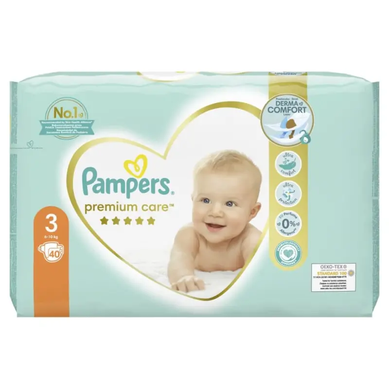 Scutece Premium Care numărul 3, 6-10 kg