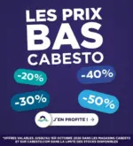 Cabesto Les prix bas cabesto - au 01.10.2026