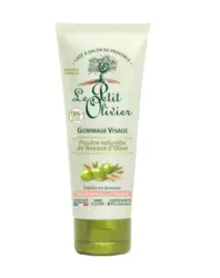 Exfoliant pentru față cu pudra din samburi de măsline