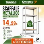 Yammo Scaffale metallico - al 06.09.2026