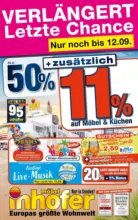 M&ouml;bel Inhofer Letzte Chance - bis 12.09.2026