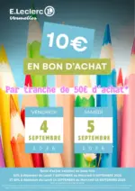 E.Leclerc OPERATION BON DACHAT PAR TRANCHE - au 16.09.2026