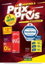 Metro La rentr&eacute;e &agrave; Pris Pros - Restauration - au 30.09.2026