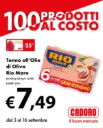Cadoro 100 prodotti al costo - al 16.09.2026