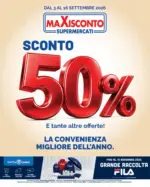 Mercat&ograve; Sconto 50% - al 16.09.2026