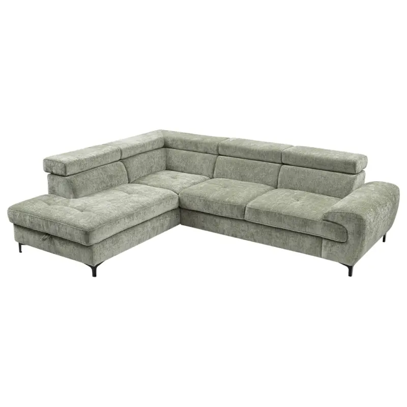 Ecksofa mit Bettfunktion und Bettkasten