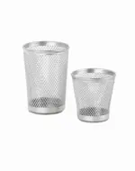 m&ouml;max Dornbirn - Ihr Trendm&ouml;belhaus in Dornbirn Stiftehalter Mesh 2er-Set Silber Metall zwei Gr&ouml;&szlig;en