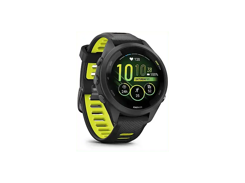 Garmin Forerunner&reg; 265S, 42mm, Schwarz/Zitronengelb; Smartwatch