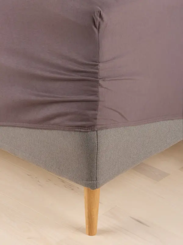 JYSK Чаршаф с ластик JETTE жарсе 90x200x35 пепеляволилав