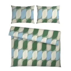 Bettw&auml;sche Gala XXL Blau/Creme ca. 200x220cm