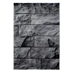 Flachwebeteppich Parma Schwarz ca. 280x370cm
