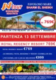 OFFERTA SHARM PARTENZA 13.09