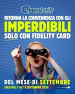 Opportunity Shop Del mese di settembre - al 12.09.2026
