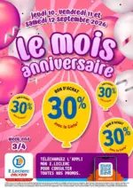 SA SOC COOPER GROUPEM ACHAT CENTRE LECLERC ANNIVERSAIRE 3 - au 31.10.2026
