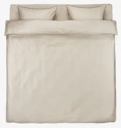 JYSK Lenjerie pat+cearșaf satinată SANNA 200x220 nisipie