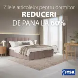 JYSK Zilele articolelor pentru dormitor.