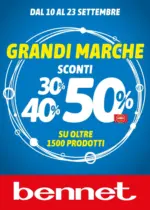 Bennet Grandi Marche Sconti 50 40 30% - al 23.09.2026