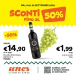 Unes Sconti fino al 50% - al 22.09.2026