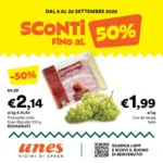 Unes Sconti fino al 50% - al 22.09.2026