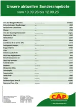 CAP-Markt Tolle Rabatte auf ausgew&auml;hlte Produkte - bis 12.09.2026