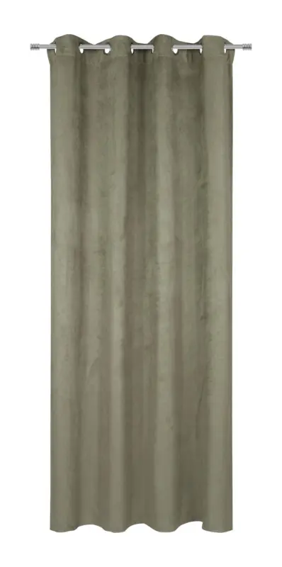 &Ouml;senvorhang Velours in Gr&uuml;n ca. 140x245cm