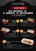 Pescheria De Salvo Sushi days - al 12.09.2026