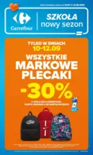 Gazetka Carrefour Szkolna oferta na plecaki pi&oacute;rniki i worki Carrefour &ndash; do 12.09.2026