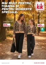 KiK KiK: Mai mult pentru toamnă şi pentru momente speciale - 2026-09-20 - p&acirc;nă la 20-09-26