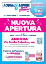 Acqua & Sapone SRL Societ&agrave; Consortile Nuova apertura - al 04.10.2026