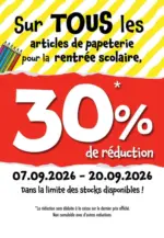 TEDi Discount SOLDES jusqu'&agrave; -30 % de r&eacute;duction - au 20.09.2026