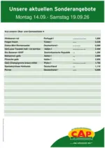 CAP-Markt Sonderangebote f&uuml;r Sie - bis 19.09.2026