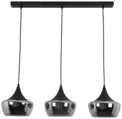 H&auml;ngeleuchte Nor Schwarz/Chrom max. 3x25 Watt