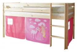 Spielbett Holz Malte ca. 90x200 cm Rosa