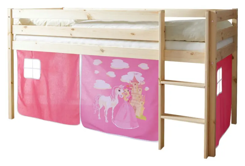 Spielbett Holz Malte ca. 90x200 cm Rosa