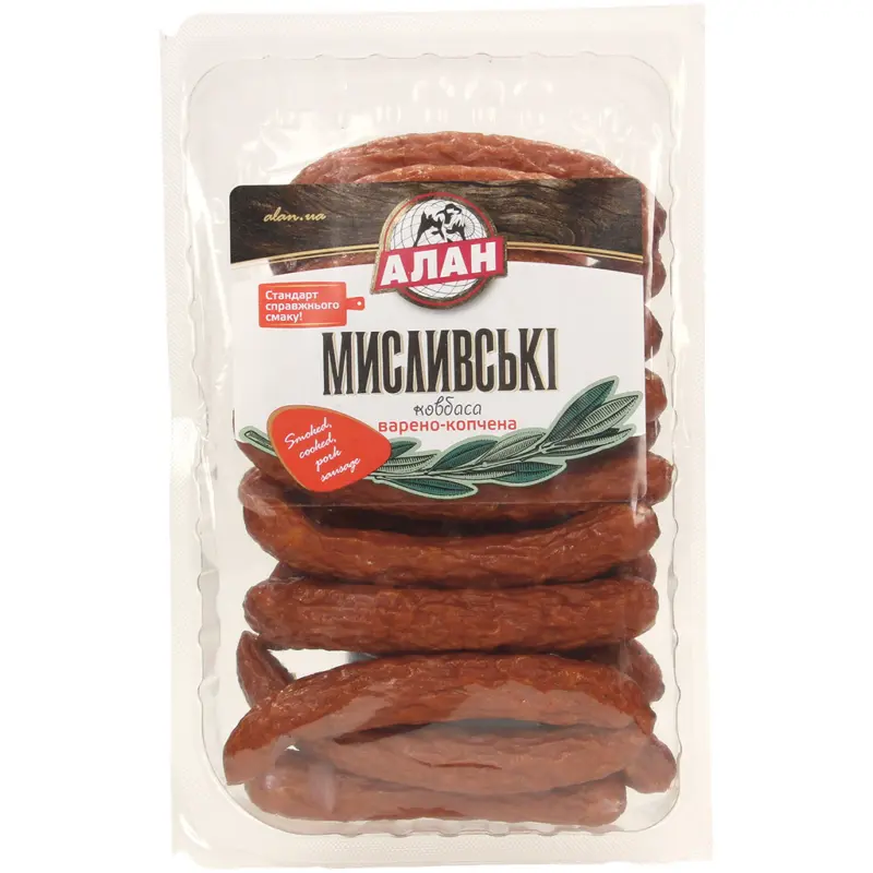 Myslyvski - Grobe Br&uuml;hw&uuml;rstchen, ger&auml;uchert, unter Schutzatmosph&auml;re verpackt