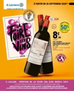 E.Leclerc FOIRE AUX VINS - MIXTE - au 26.09.2026
