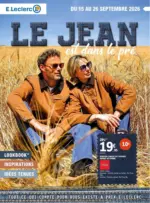 E.Leclerc RDV JEANS 2 REPRIS REGION - au 26.09.2026