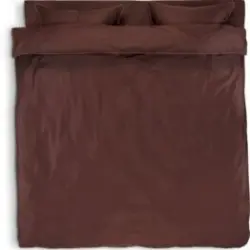JYSK Lenjerie pat+cearșaf satin SANNA 200x220 vișinie