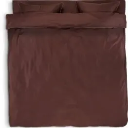 JYSK Lenjerie pat+cearșaf satin SANNA 200x220 vișinie