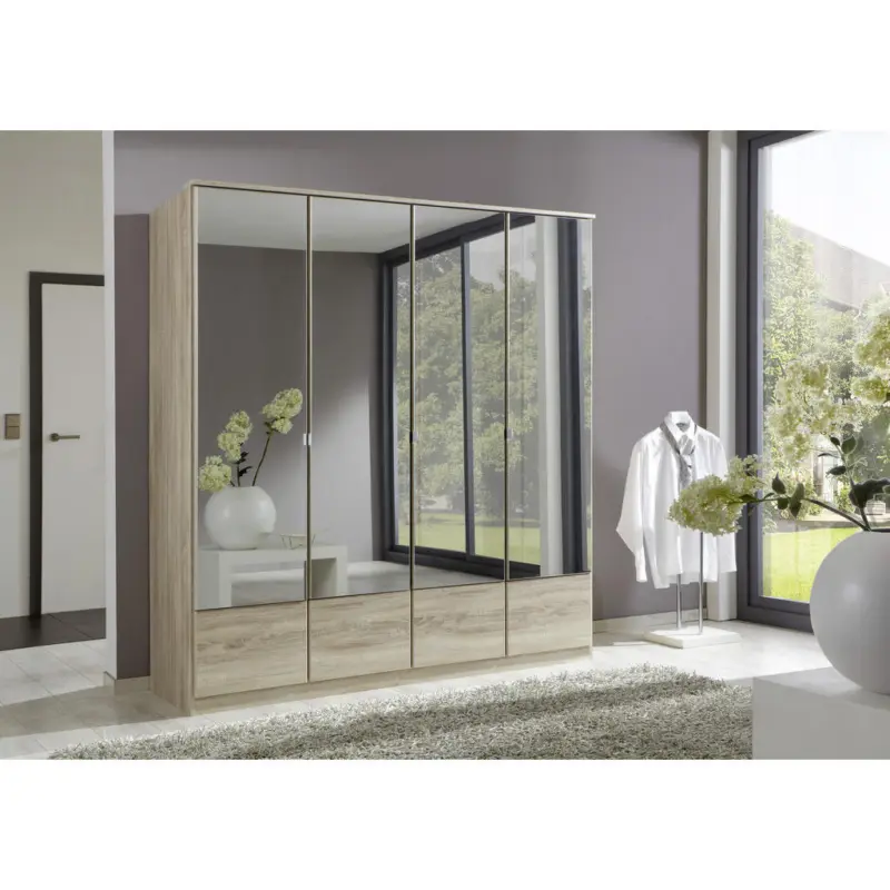 Dreht&uuml;renschrank in Eichefarben