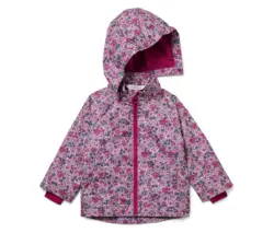 Kinder-Thermo-Regenjacke mit Fleecefutter, gebl&uuml;mt