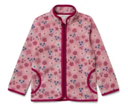 Kinder-Fleecejacke, gebl&uuml;mt