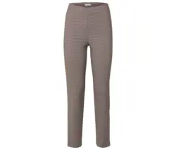 Stretchhose mit Hahnentritt-Jacquard