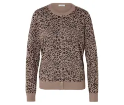Bedruckter Feinstrick-Cardigan