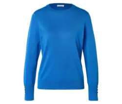 Feinstrickpullover, blau