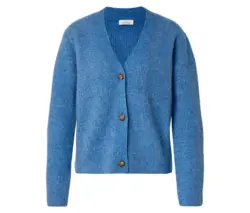 Strickjacke mit RWS-zertifizierter Wolle, blau
