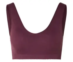 Seamless-Bustier, weinrot
