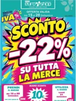 Euro Shop Sconto 22% - al 20.09.2026